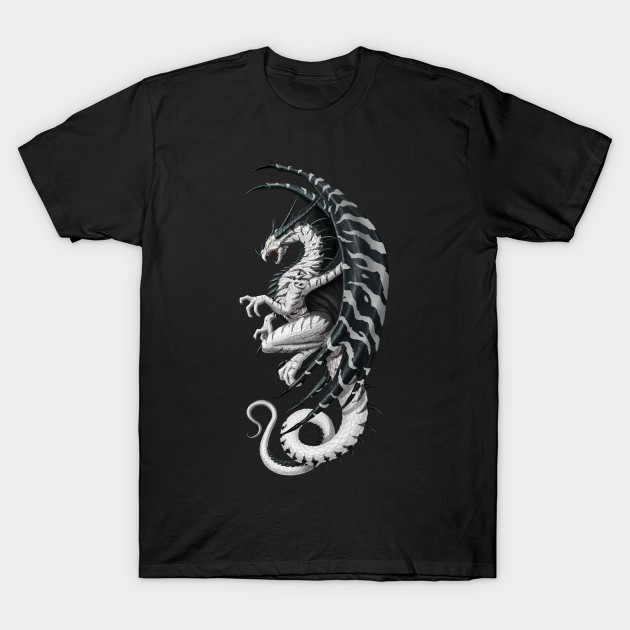 Master Dragon white T-Shirt-TOZ